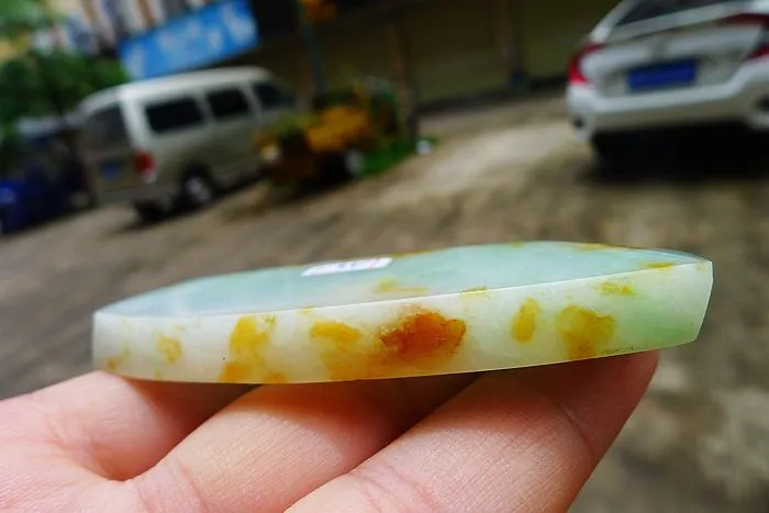 Natural Jade Rough Jadeite Raw (57g,7.7X3.3X0.85cm)