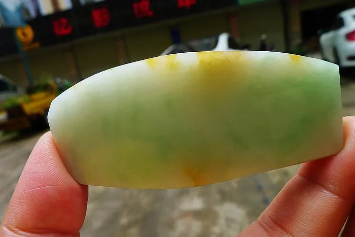 Natural Jade Rough Jadeite Raw (57g,7.7X3.3X0.85cm)