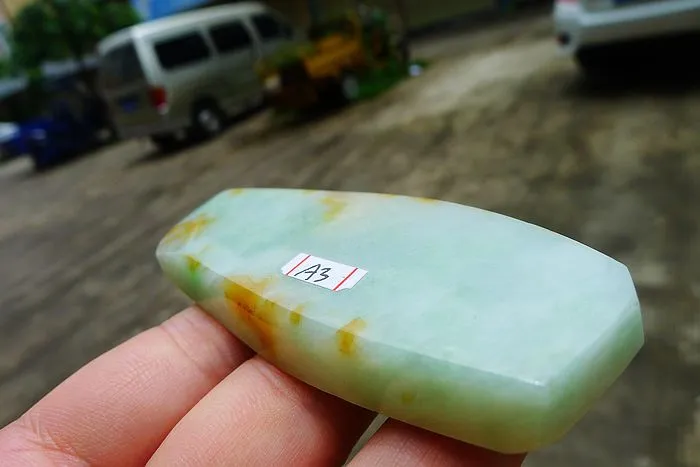 Natural Jade Rough Jadeite Raw (57g,7.7X3.3X0.85cm)