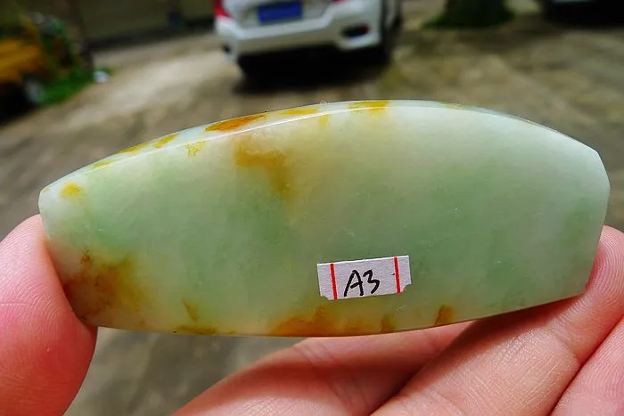 Natural Jade Rough Jadeite Raw (57g,7.7X3.3X0.85cm)