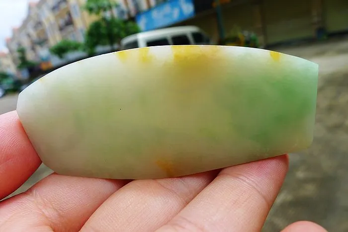 Natural Jade Rough Jadeite Raw (57g,7.7X3.3X0.85cm)