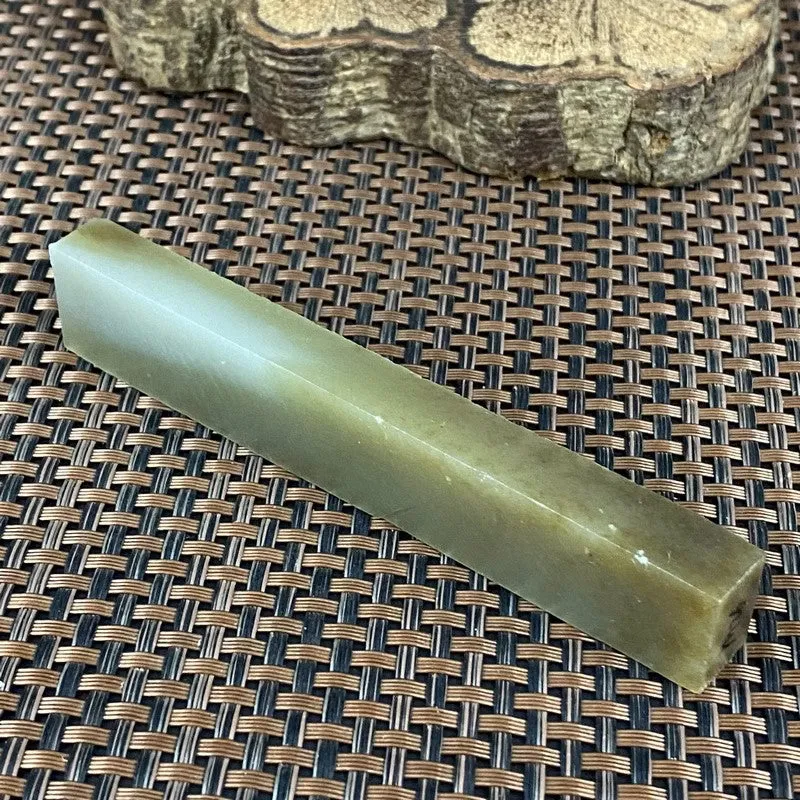 Natural Kunlun Jade Rough Nephrite Raw (70g,11.2X1.9X1.1cm)