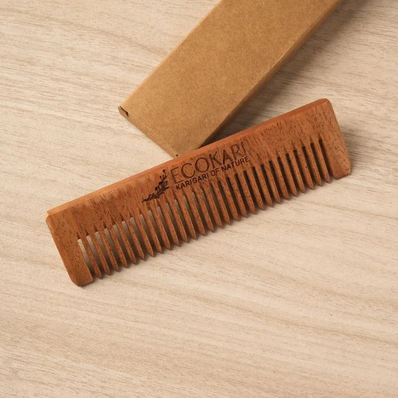 Natural Neem Wooden Combs Set (3 pcs)