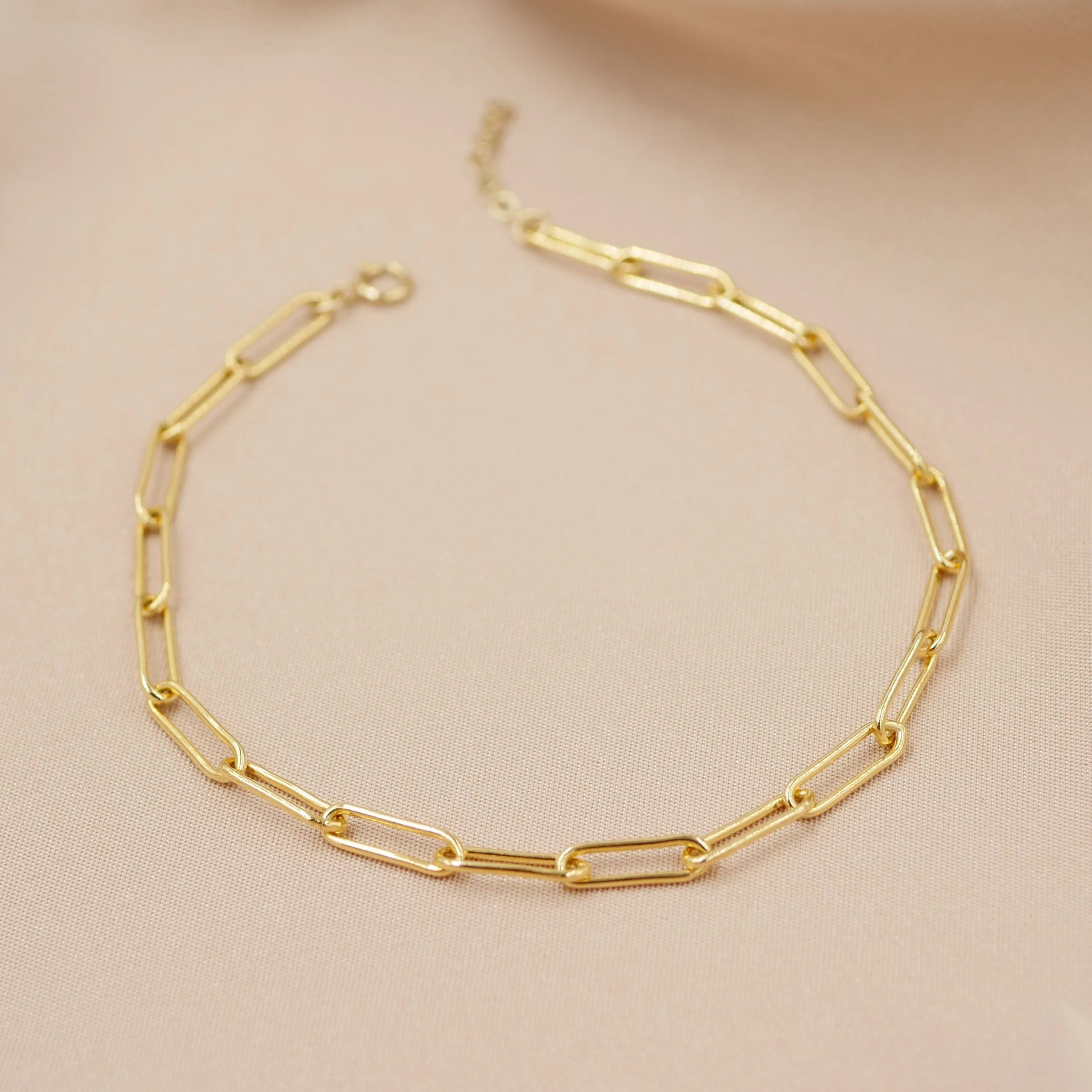 Paperclip Chain Anklet