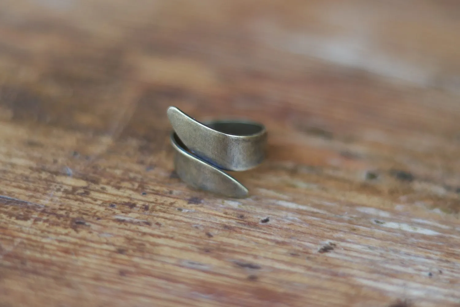 Ring for men, bronze wrapped ring, men's ring, boyfriend gift for him, adjustable ring, ring, minimalist mens jewelry, wrap twist wire ring