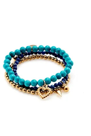 RIVERIA BLUE BRACELET STACK