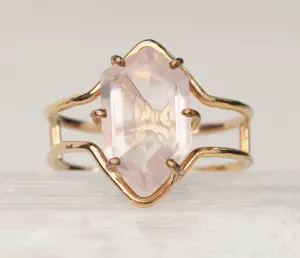 Rose Quartz Polarity Ring