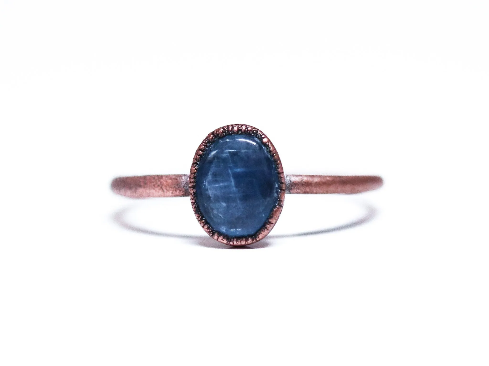 SALE Tumbled Kyanite ring | Blue Kyanite ring