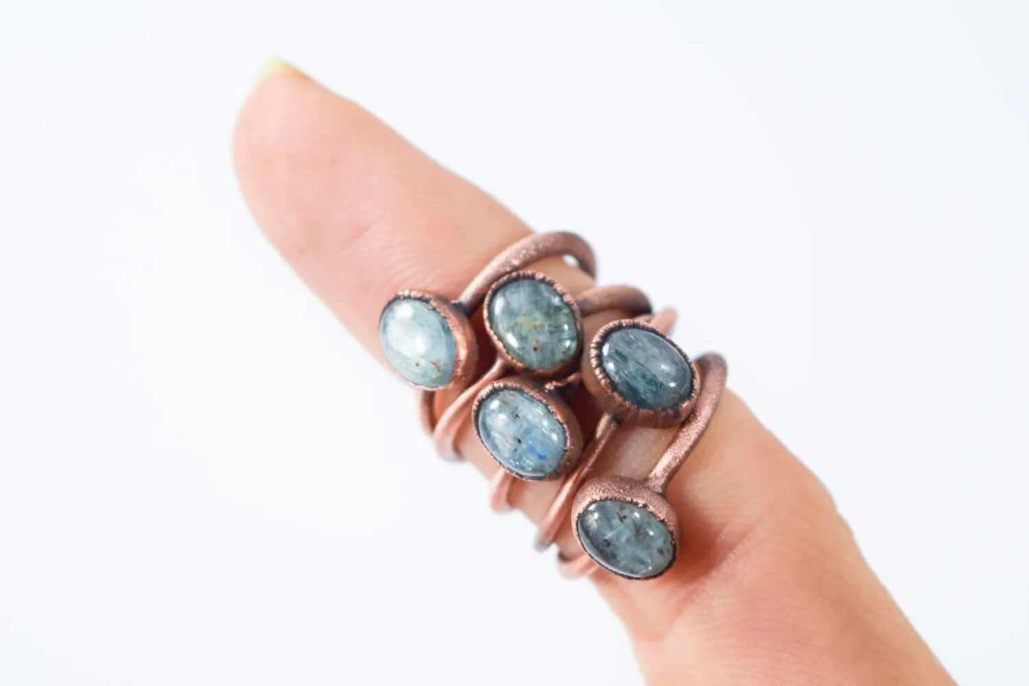 SALE Tumbled Kyanite ring | Blue Kyanite ring