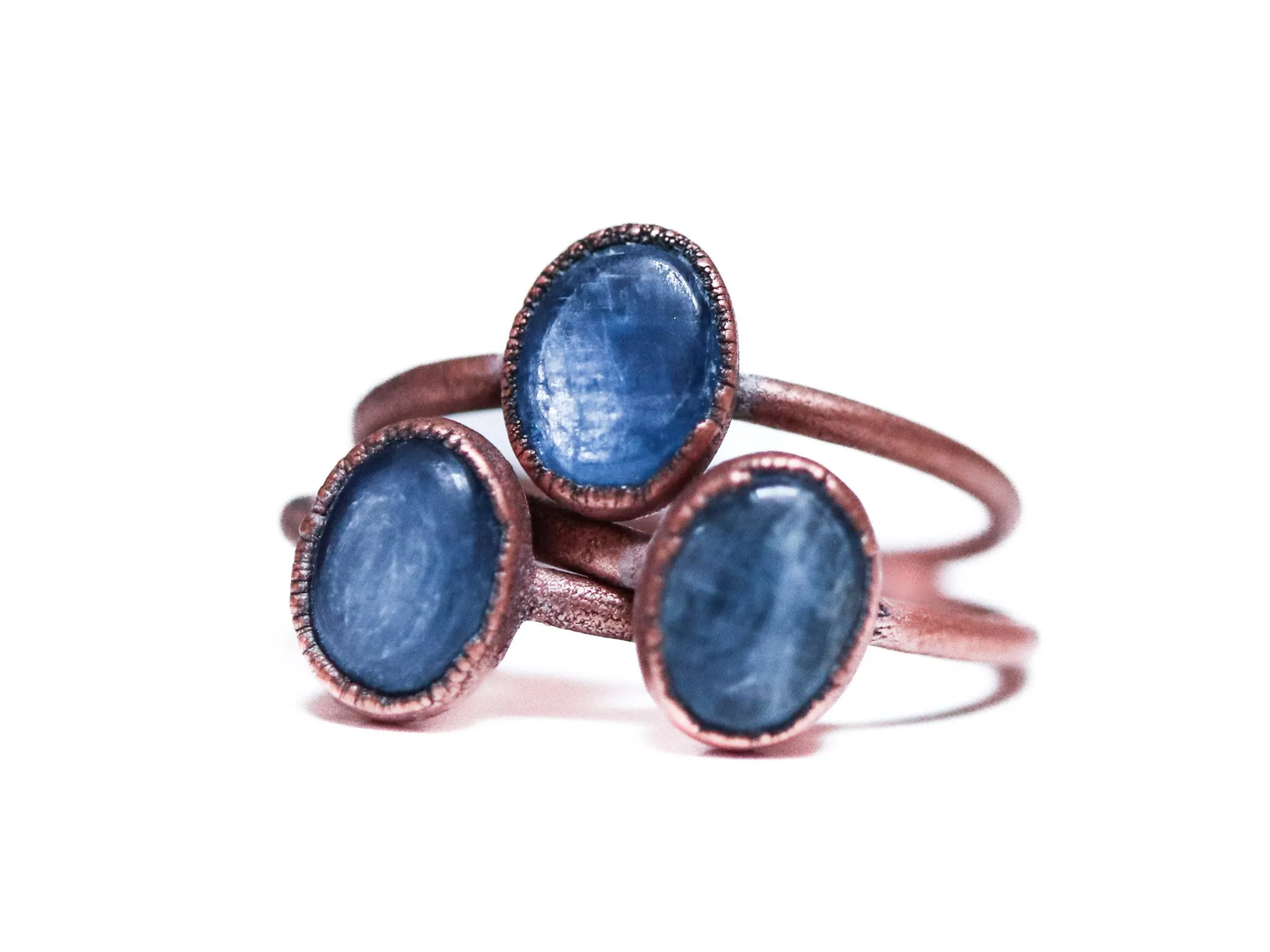 SALE Tumbled Kyanite ring | Blue Kyanite ring