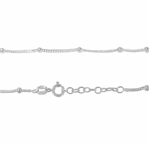 Sterling silver ball design anklet