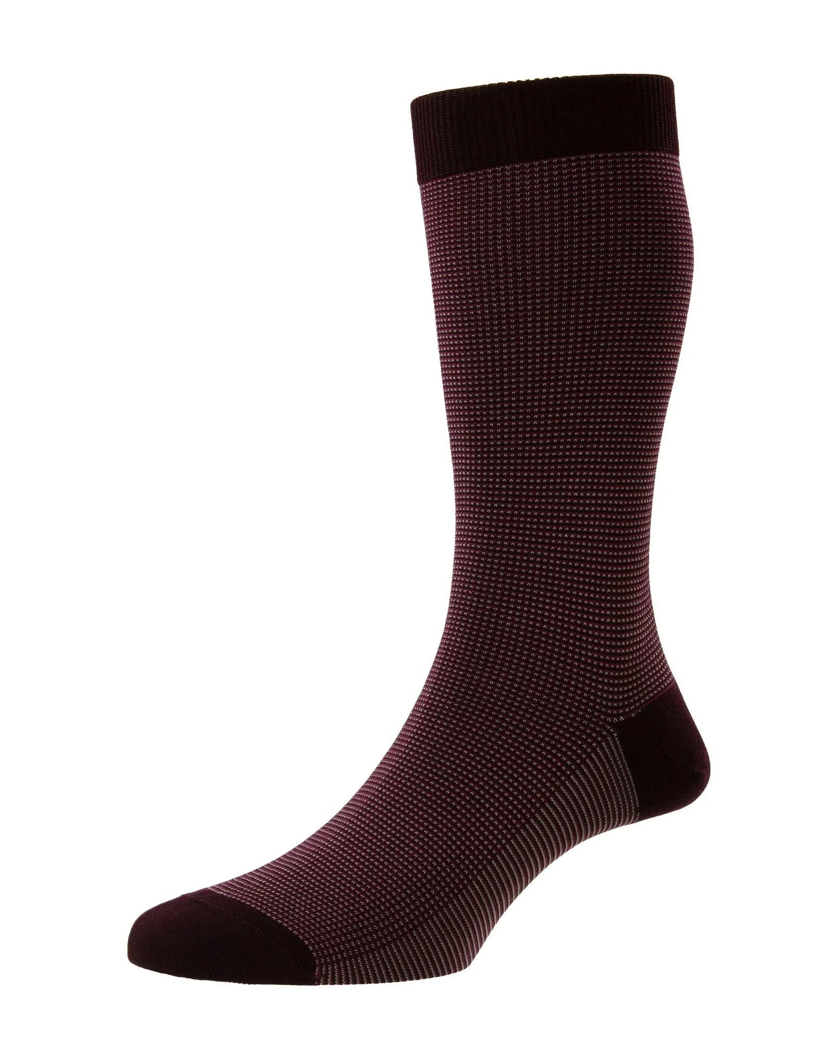 Tewkesbury Fil D'Ecosse Birdseye Crew Length Socks