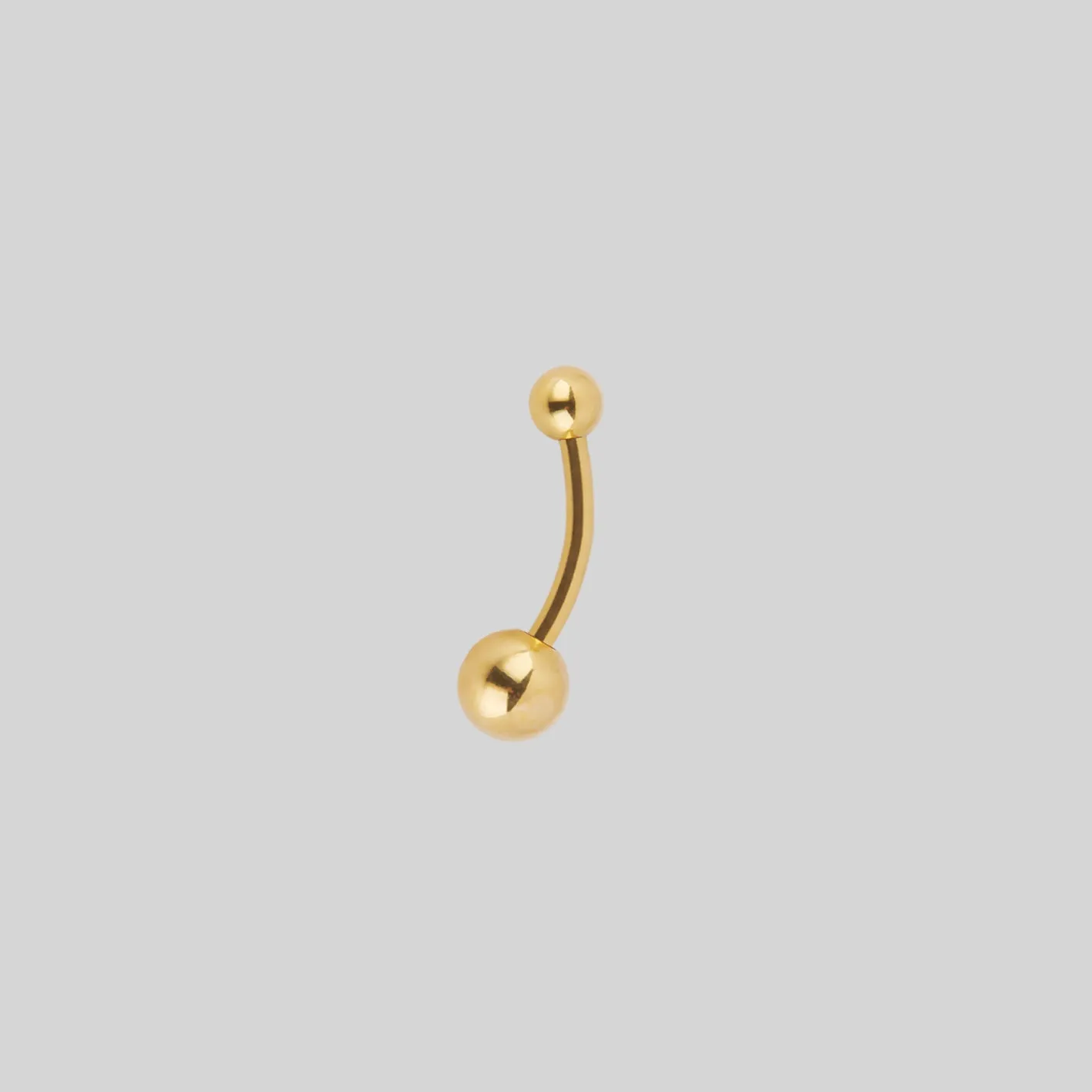 Titanium Belly Bar - Gold