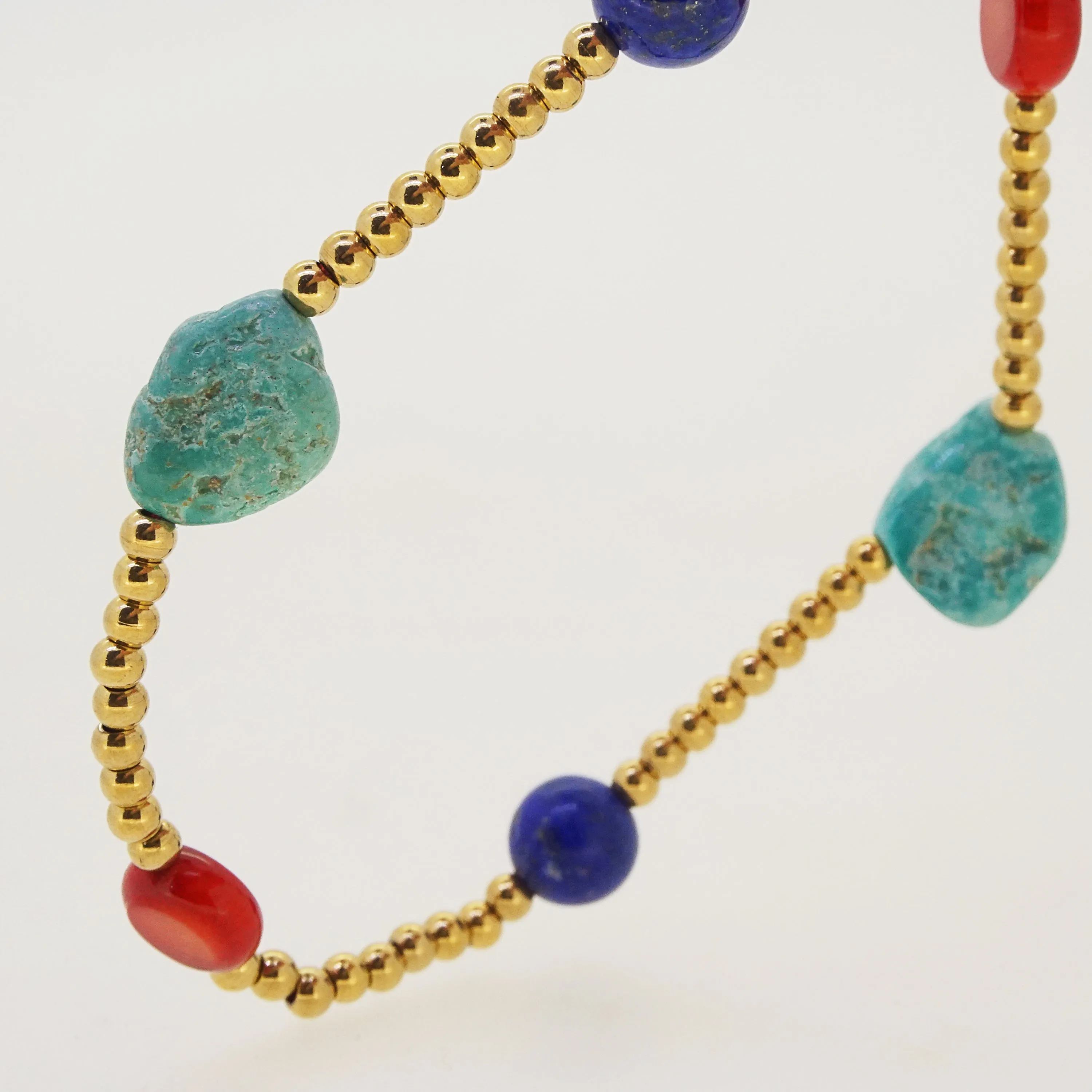 Turquoise, Coral, and Lapis Lazuli