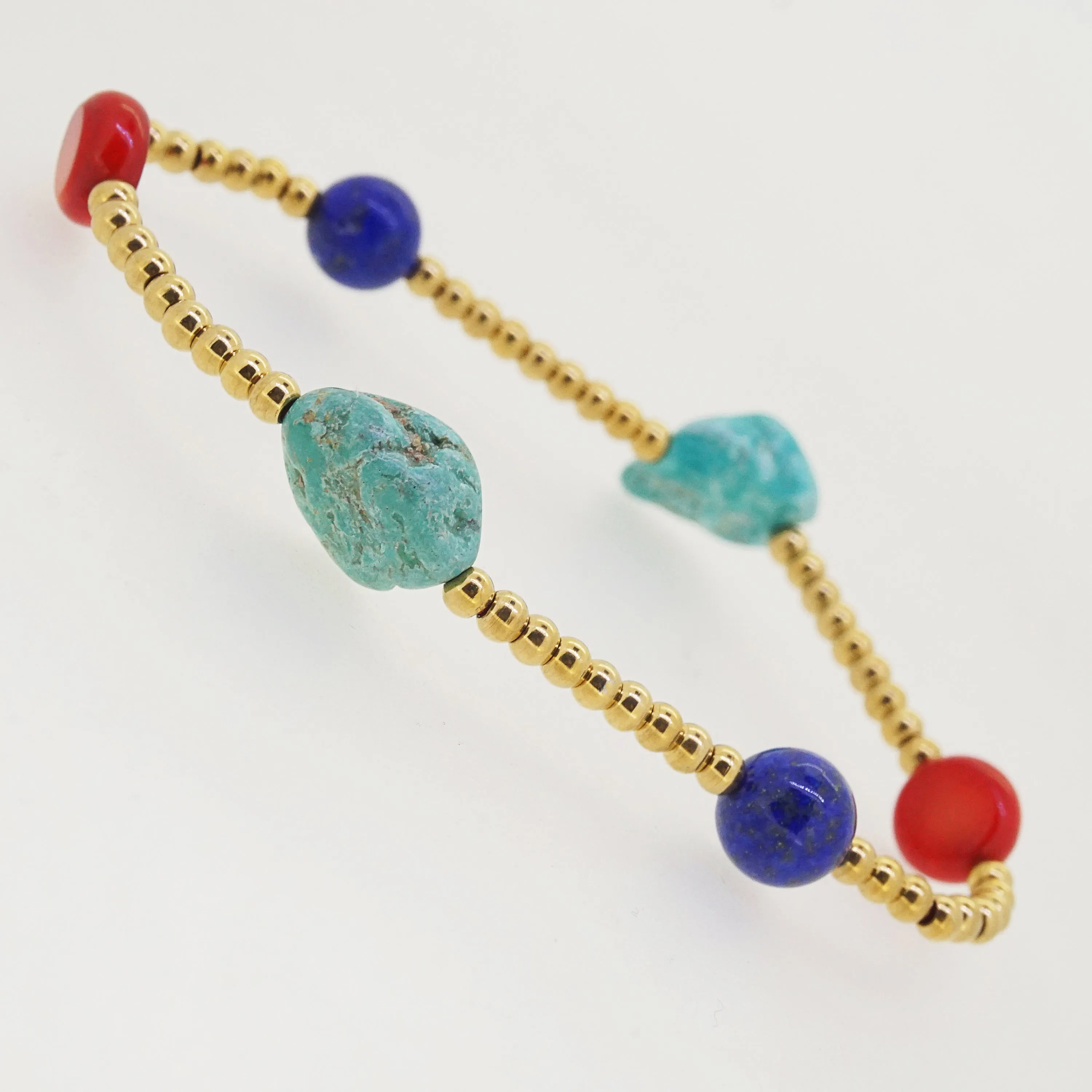 Turquoise, Coral, and Lapis Lazuli