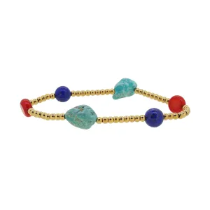 Turquoise, Coral, and Lapis Lazuli