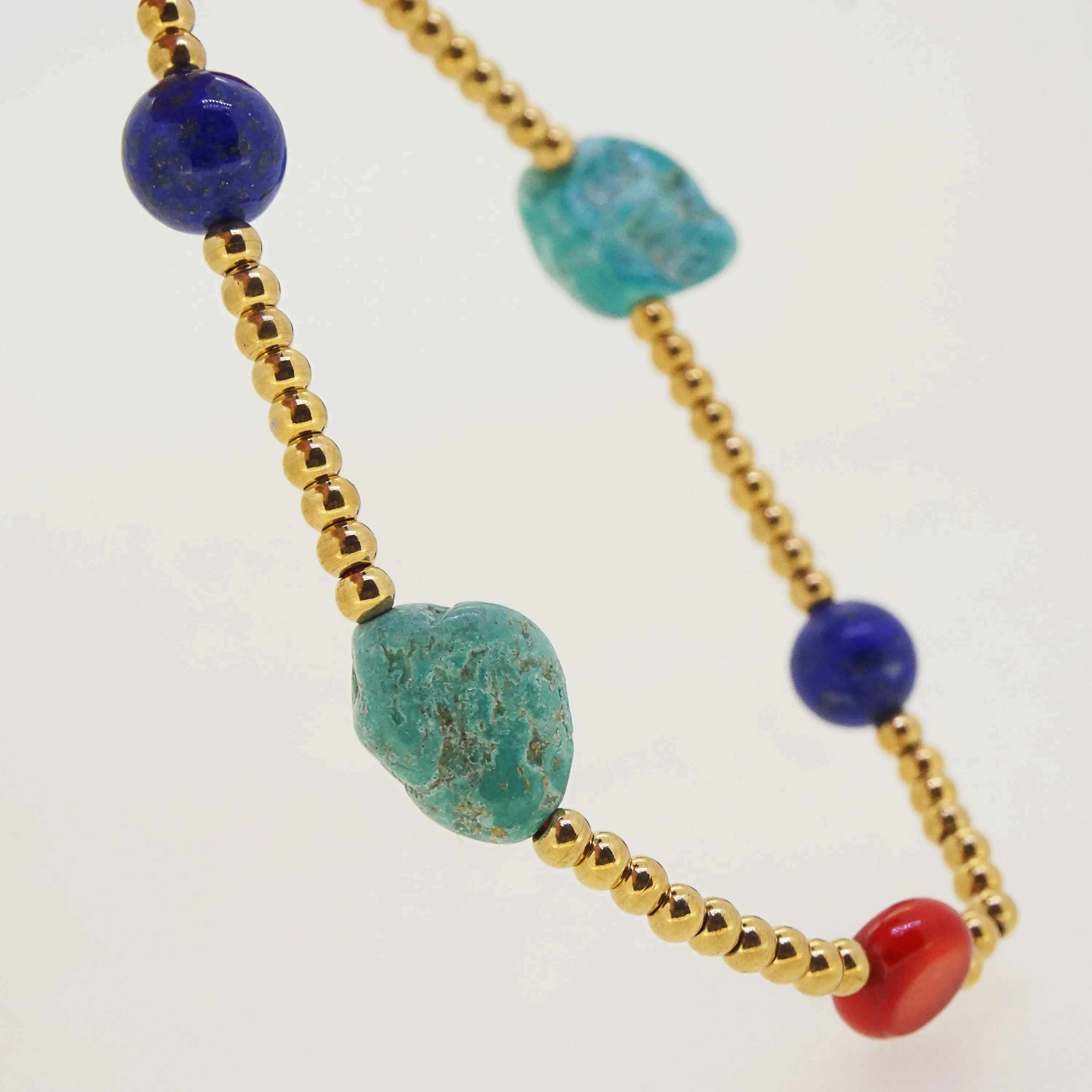 Turquoise, Coral, and Lapis Lazuli