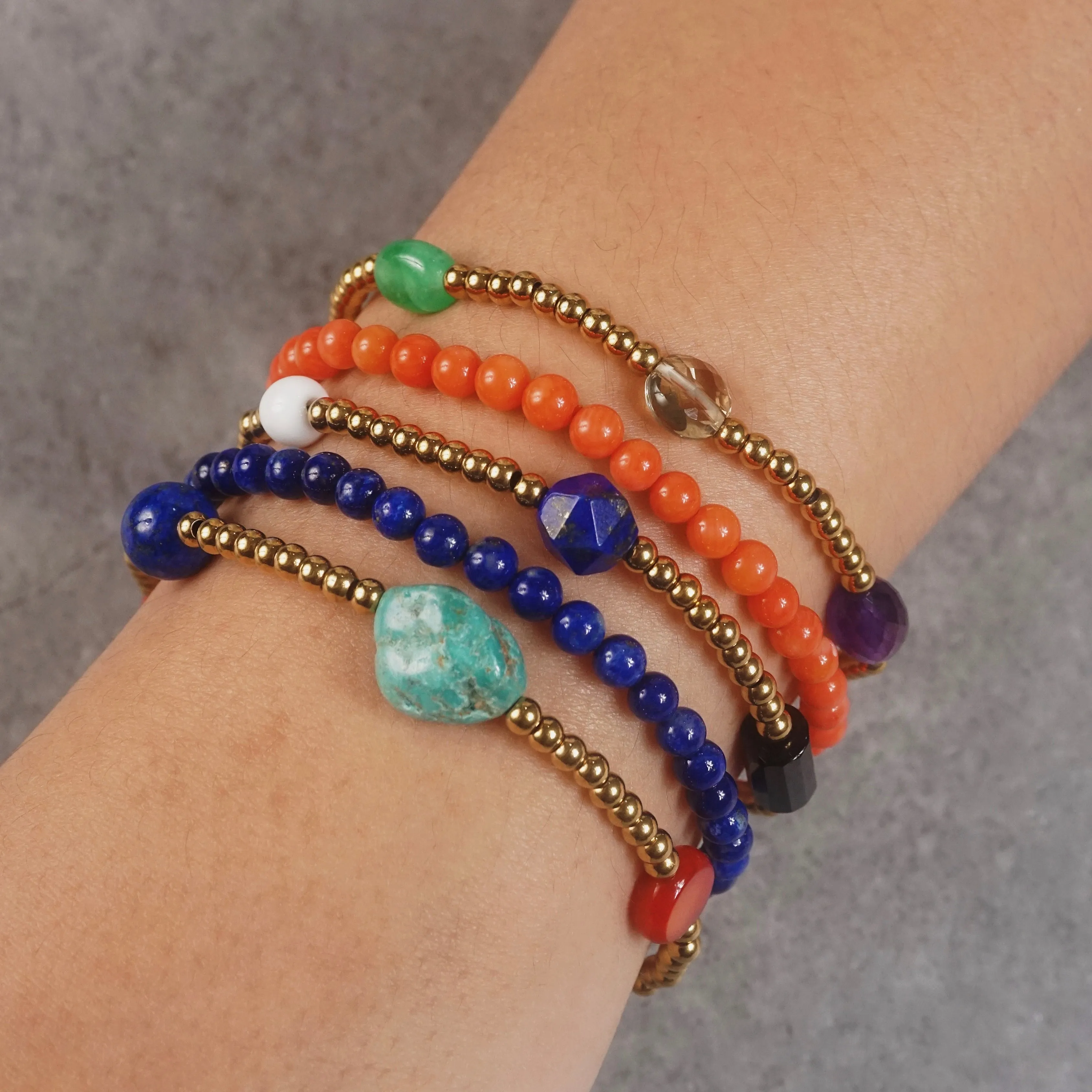 Turquoise, Coral, and Lapis Lazuli