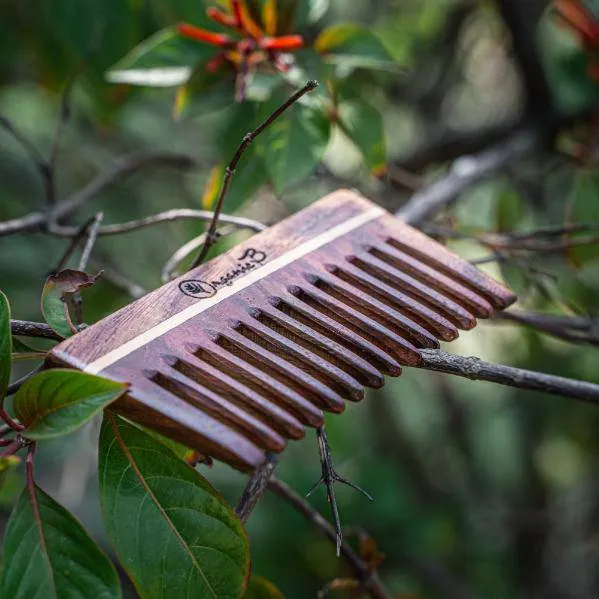 Wide Teeth Rosewood / Sheesham Comb for Shampoo and Detangling